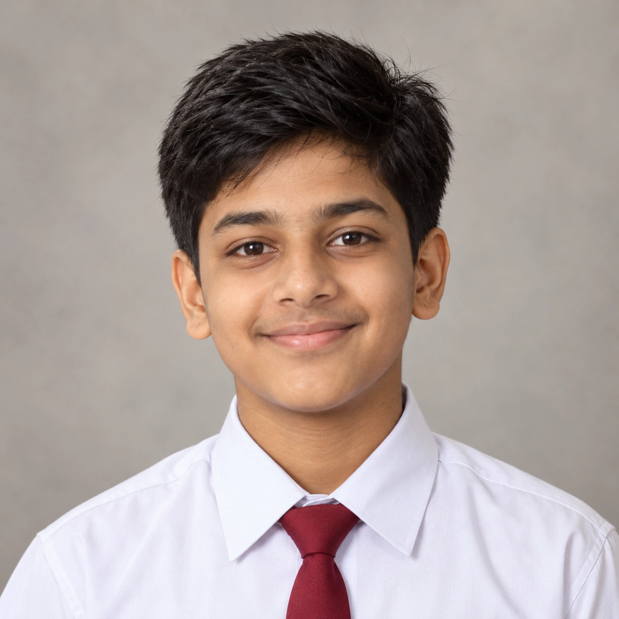 Illustrative portrait of a fictional school student